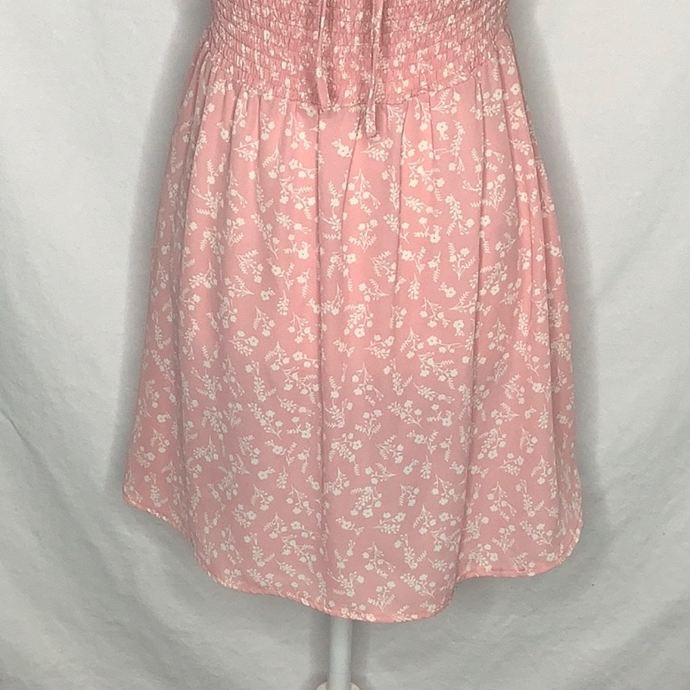 Love Tree Smocked Milkmaid Ditsy Floral Dress Size S - Picture 4 of 14